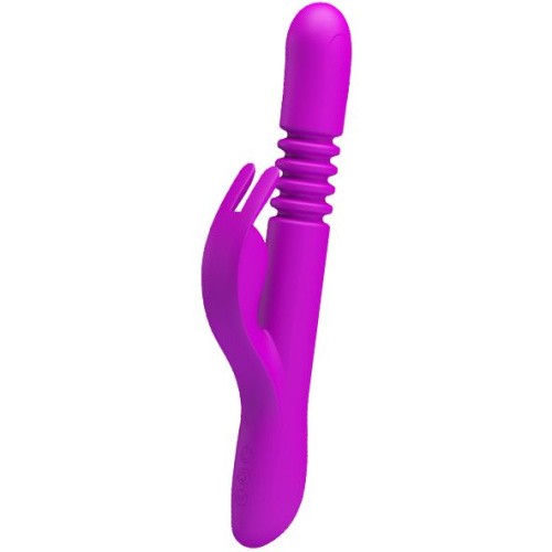 Pretty Love Donahue Vibrator Pink - Вібратор-кролик з поступальним рухом, 26.8х3.4 см (фіолетовий) - купити в Україні | Секс шоп SEX-SHOP.ua