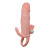LyBaile Brave Men Vibrating Sleeve Flesh - Насадка на пенис, +3 см (телесный)