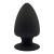 SilexD Model 1 size L - двухслойная анальная пробка: силикон+Silexpan, 11х6.2 см (чёрный) - sex-shop.ua