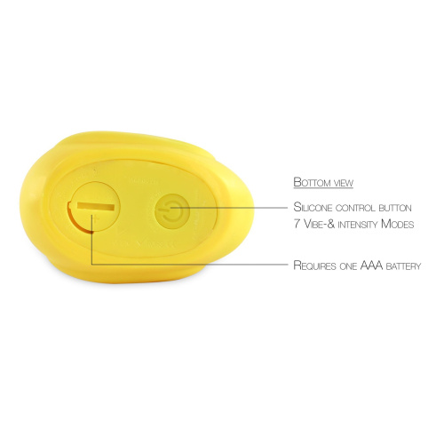 Big Teaze Toys I Rub My Duckie Classic v2.0 - Вибромассажер уточка скромняжка, 9 см (желтый)
