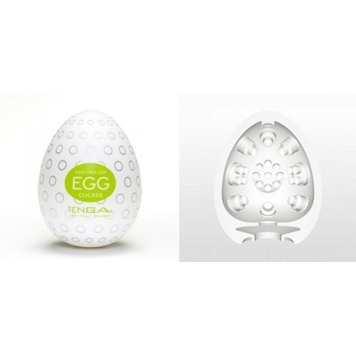 Tenga Egg Regular Strength Clicker - Мастурбатор-яйце, 5х4. 5 см (зелений)