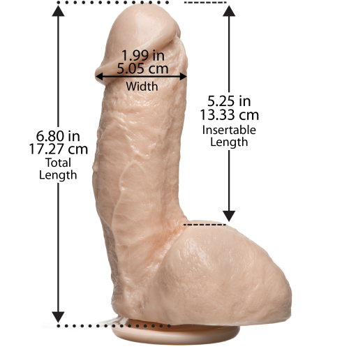 Doc Johnson Amazing Squirting Realistic Cock - Фалоімітатор з еякуляцією, 13.3х5см (тілесний)