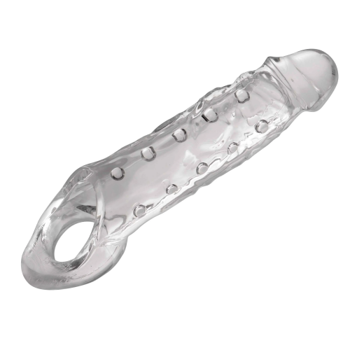 Clearly Ample Penis Enhancer Sheath - Насадка на пенис, 22,2 см (прозрачный) - sex-shop.ua