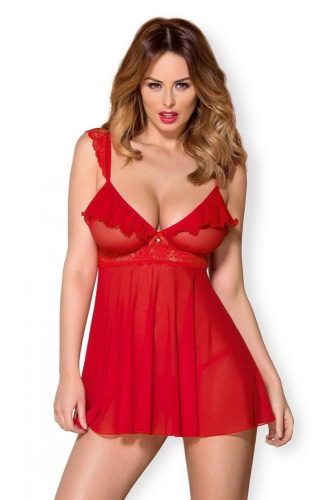 Комплект Obsessive 863-BAB-3 babydoll (S / M) - купити в Україні | Секс шоп SEX-SHOP.ua