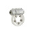 CalExotics Maximus Ring 5 Stroker Beads - двойное виброкольцо, 6х2.5 см (прозрачный) - sex-shop.ua