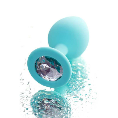 ToDo by Toyfa Brilliant - Анальна пробка із кристалом, 8х3 см (м'ятний)