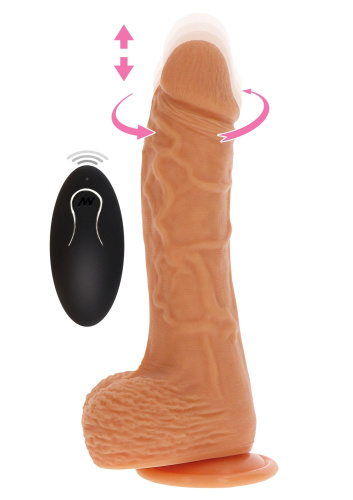 Вiбратор Get Real Up&Down Rotating, 20 см - купити в Україні | Секс шоп SEX-SHOP.ua