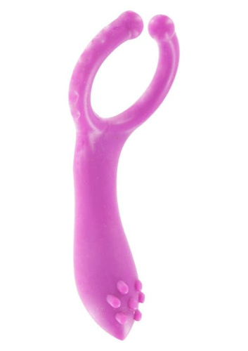 Toy Joy Vibrating Clit-stim C-ring - віброкільце на пеніс, 10х3,5 см (рожевий)