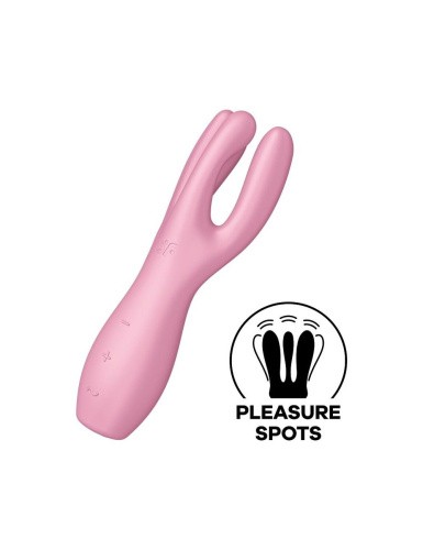 Satisfyer Threesome 3 - Вібратор для клітора (рожевий) - купити в Україні | Секс шоп SEX-SHOP.ua