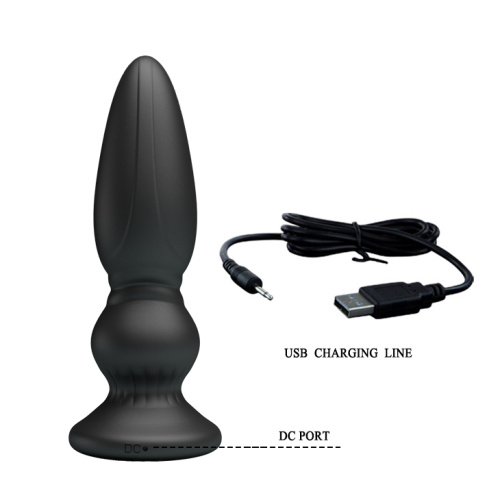 LyBaile Mr.Play Vibrating Prostate Massager - Анальная пробка с вибрацией и дистанционным пультом, 12.5х3.3 см