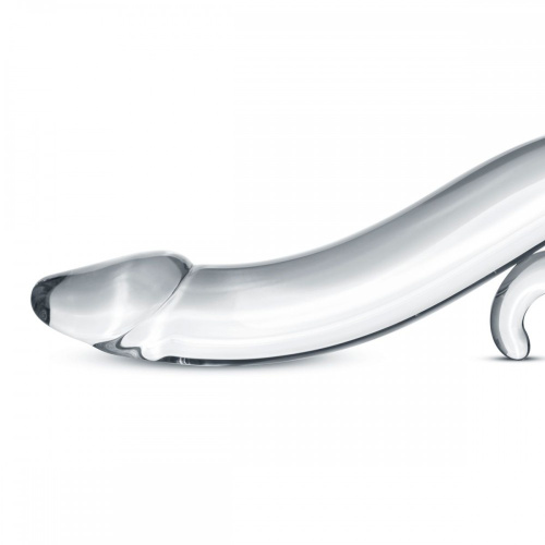 Gildo Glass Dildo No. 14 - Стеклянный фаллоимитатор, 18 см (прозрачный) - sex-shop.ua