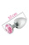MAI Attraction Toys №74 металлическая анальная пробка с кристаллом, 10х4 см (розовый) - sex-shop.ua