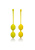 CalExotics Kegel Training Set Lemon Вагінальні кульки, 9.5х3. 25 см