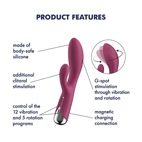 Вибратор-кролик Satisfyer Spinning Rabbit 1