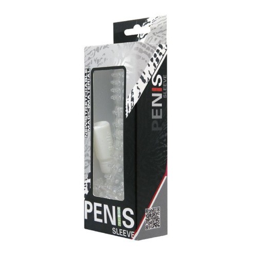 LyBaile Silikon Penis Sleeve Clear - Насадка на член, +5 см (прозрачный) - sex-shop.ua
