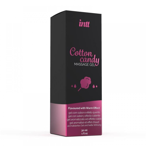 Intt Cotton Candy Gel - массажный гель сладкая вата, 30 мл - sex-shop.ua