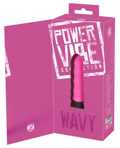 Orion Power Vibe Collection Wavy - Силиконовый перезаряжаемый вибратор с 10 режимами, 10х2.6 см