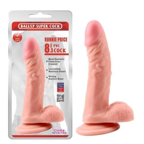 Фаллоимитатор Ballsy Super Cock Ronnie Price 8.3", 21 см