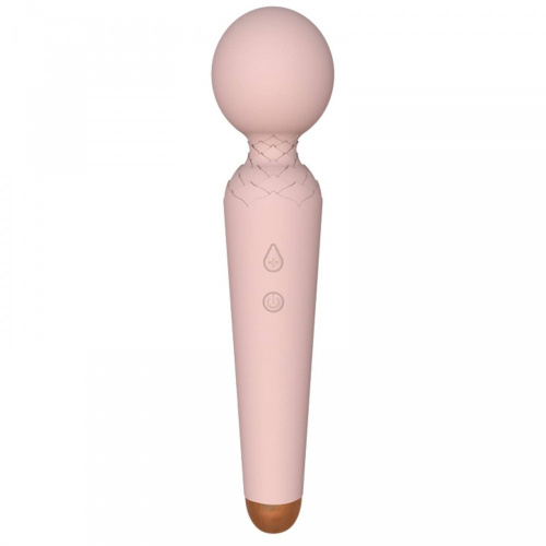 Rechargeable Power Wand - Вібратор-мікрофон, 19,5 см (рожевий)