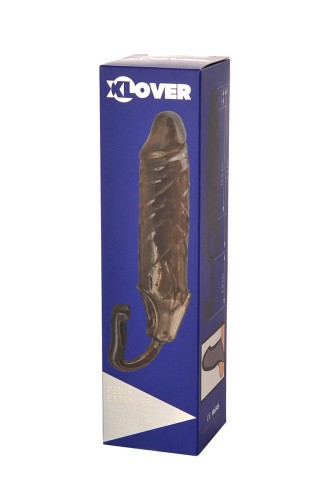 Toyfa XLover - Насадка для увеличения члена со стимулятором простаты, 16.2х2.5 см