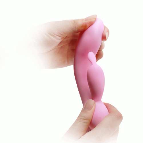 Pretty Love Hugo Vibrator Pink - Чувственный вибратор-кролик, 16.5х3.7 см (розовый)
