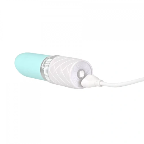 Pillow Talk - Lusty Luxurious Flickering Massager - Вибратор в виде губной помады (голубой) - sex-shop.ua