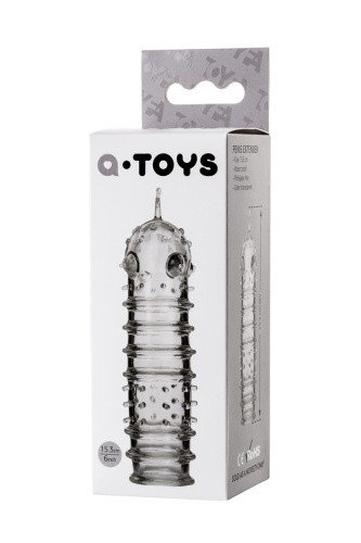Toyfa A-Toys - Насадка на член с шипами, 15.3 см