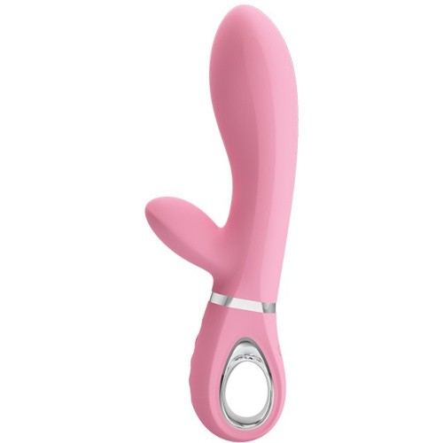 LyBaile Pretty Love Thomas Vibrator Magenta - Вибратор с клиторальным стимулятором, 20.5х4 см (розовый)