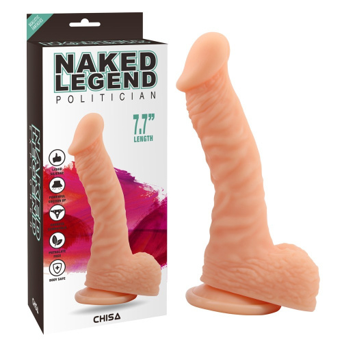 Chisa - Naked Legend Liquid Silicone Politician Flesh Dildo - Фаллоимитатор, 19.5х4 см - sex-shop.ua