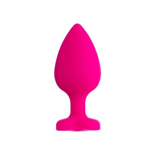 Toyfa ToDo By Diamond Heart - Анальная пробка с камнем, 9.5х4 см (розовый)