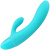 PicoBong Kaya (разработан LELO) - яркий вибромассажёр, 19.7х3.7 см (голубой) - sex-shop.ua