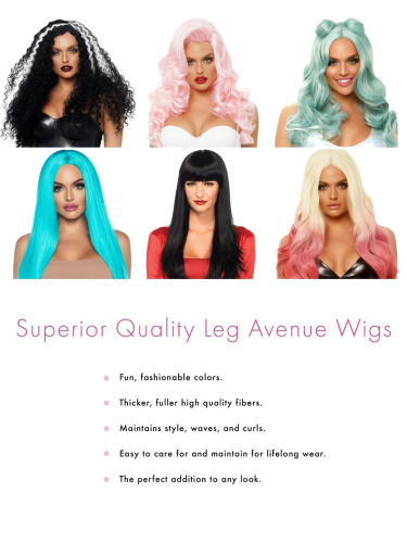 Leg Avenue-Braided long wavy wig Blond - Парик, светло-русый - sex-shop.ua