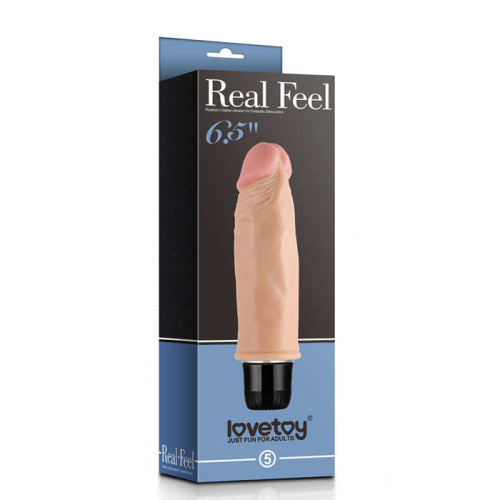LoveToy - Real Feel Vibrator 6 Flesh 6.5 - Вібратор реалістичний, 17х3.7 см - купити в Україні | Секс шоп SEX-SHOP.ua