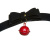 Loveshop Bow and Bell - Ошейник замшевый, 47 см (черный)