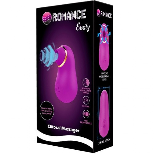 Romance - Emily Sucking Vibrator Purple - Вакуумный стимулятор (фиолетовый)