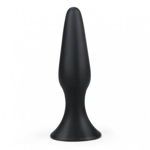 LoveToy Lure Me Silicone Anal Plug S - Анальная пробка, 11.5х2.7 см (чёрная)