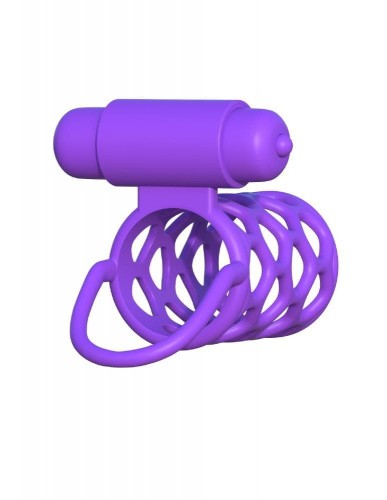 Pipedream Vibrating Couples Cage - вибронасадка, 8х3 см (фиолетовый)