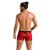 Passion - 046 SHORT PARKER red - Сексуальные мужские трусы с открытой попкой, S/M