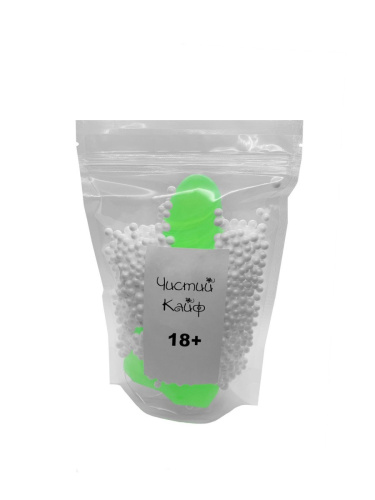 Чистый Кайф Green size L - Крафтовое мыло-член с присоской, 16,5х3,8 см (зеленый) - sex-shop.ua