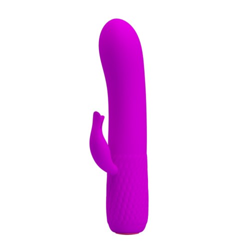 Pretty Love Omar Vibrator Purple - Маленький вибратор-кролик, 15х2.9 см (фиолетовый)