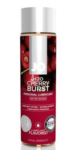 System JO H2O Cherry Burst - змазка на водній основі зі смаком вишні, 120 мл.