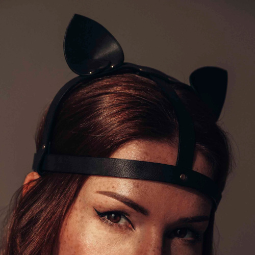 Bijoux Indiscrets MAZE Cat Ears Headpiece Black - Маска кошечки - sex-shop.ua