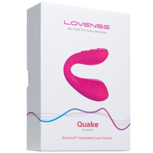 Lovense Dolce (Quake) - Двойной смарт вибратор, 21х3.8 см - sex-shop.ua