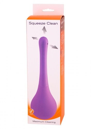 Seven Creations Squeeze Clean Анальный душ 250 мл (фиолетовый) - sex-shop.ua