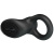LyBaile Pretty Love Cobra Penis Ring Vibrating Black - виброкольцо со стимулятором с язычками, 5.1х2.6 см (чёрный)