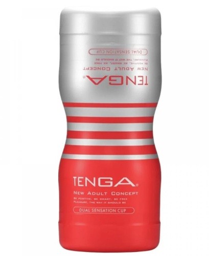 Tenga - Dual Feel Cup - мастурбатор двусторонний, 15х4,5 см - sex-shop.ua