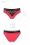 Passion PS001 Panties - Трусики с широкой резинкой и кружевом (красные, размер S)