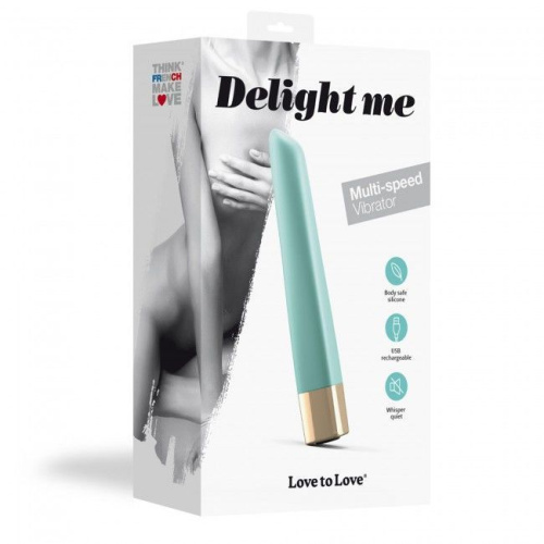 Love To Love Delight Me Menthe - мощный минивибратор с мягким кончиком,12х2 см. (мятный) - sex-shop.ua