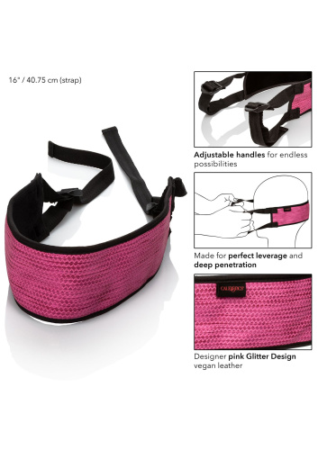 CalExotics Tickle Me Pink BJ Strap - повязка на голову для орального секса, 42 см