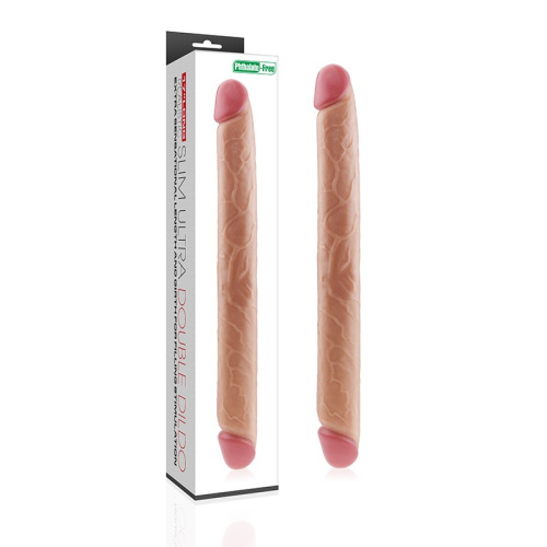 Двухсторонний фаллоимитатор LoveToy 17" King Size Realistic, 45 см